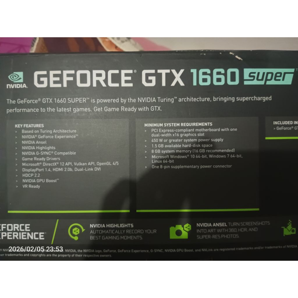 GTX 1660 SUPER 6Gb Second