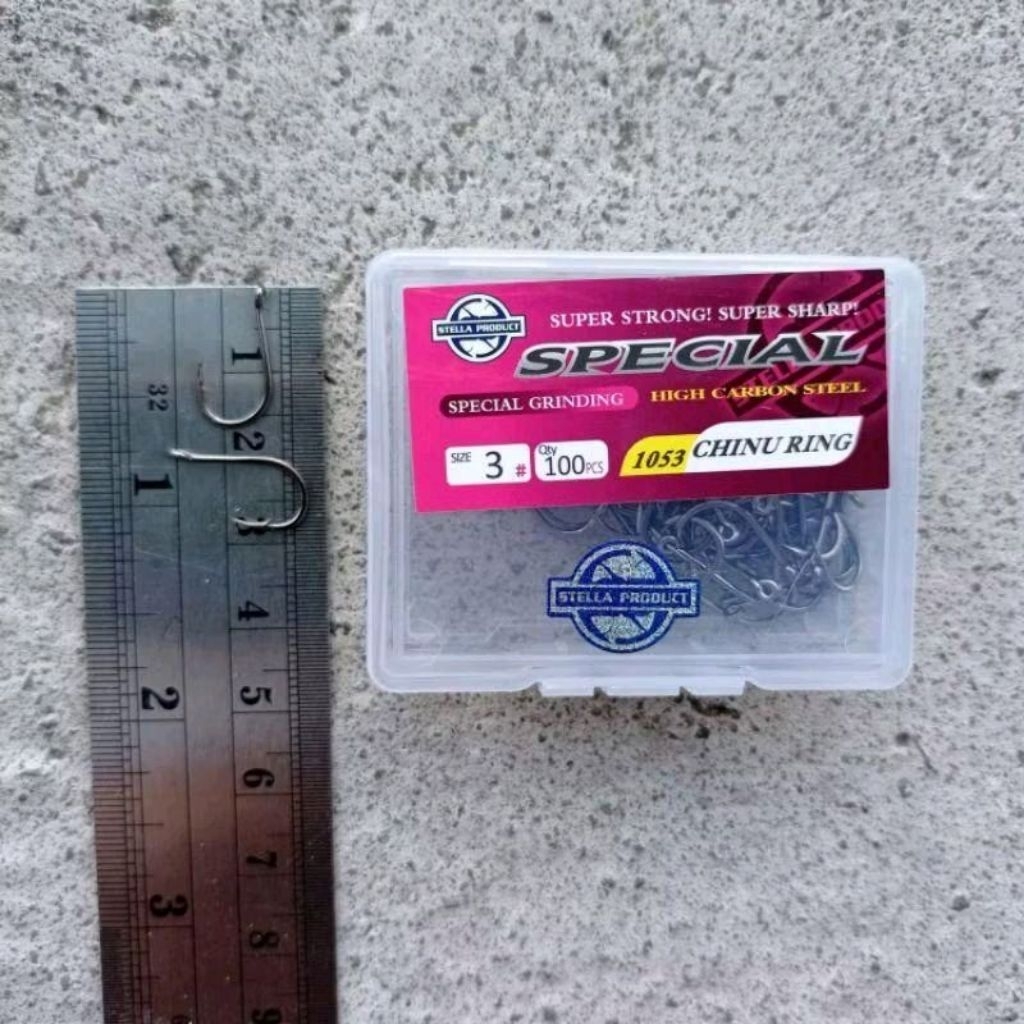 Mata kail stella isi 100 pcs carbon