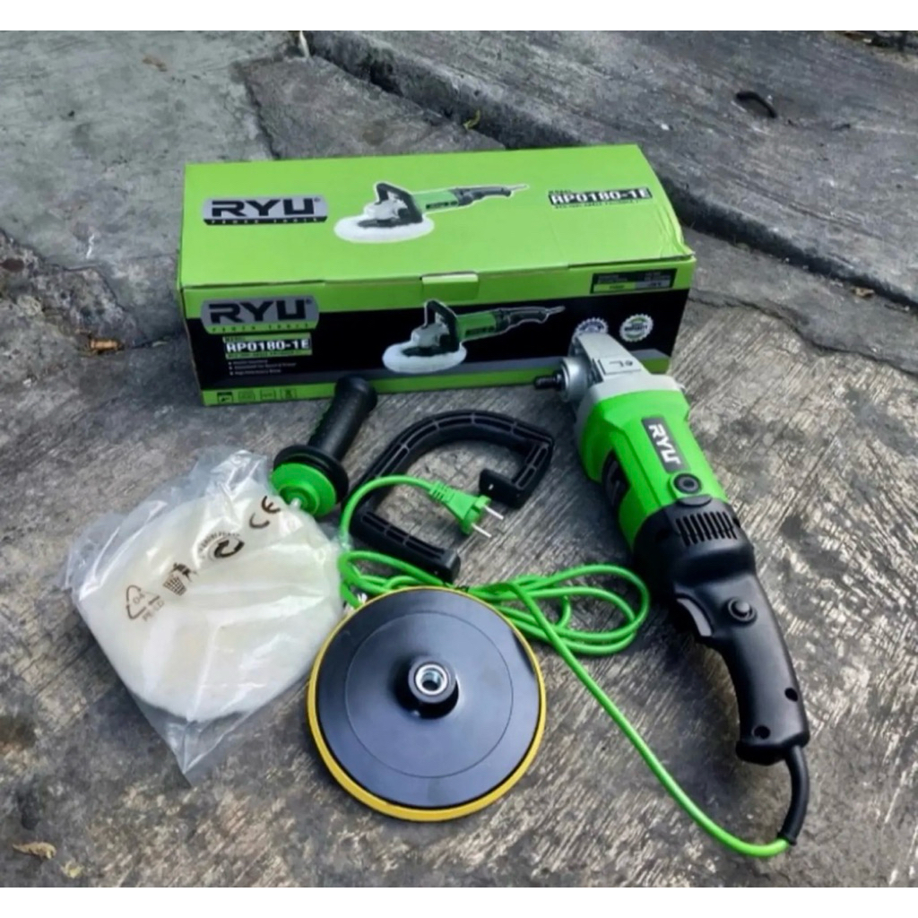 mesin poles Ryu polisher Ryu RPO180-1E / mesin poles mobil Ryu 7 inc