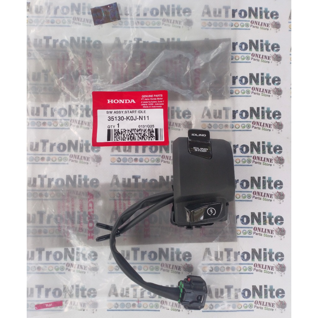 Holder Saklar Tombol Starter Set Switch Assy Idle Stop 35130-K0J-N11 Original Honda Genio Idling Sto