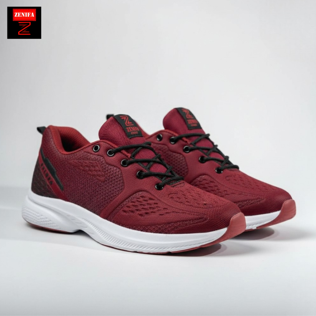 Zenifa Sepatu Sneakers Pria Ringan Sepatu Olahraga Lari Cowok Kekinian