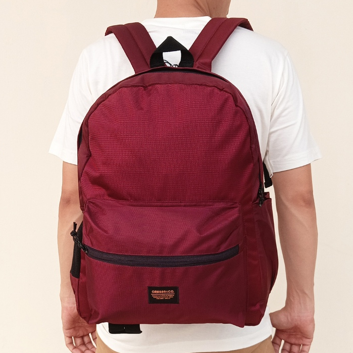 Tas Ransel Kantor Pria Bagpack Punggung Ork689 Bp Makilah Maroon