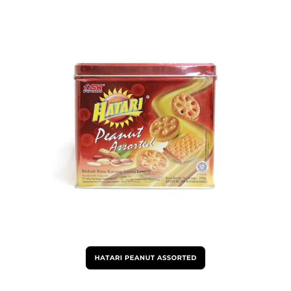Biskuit Kaleng Hatari Assorted Kaleng 350 Gr