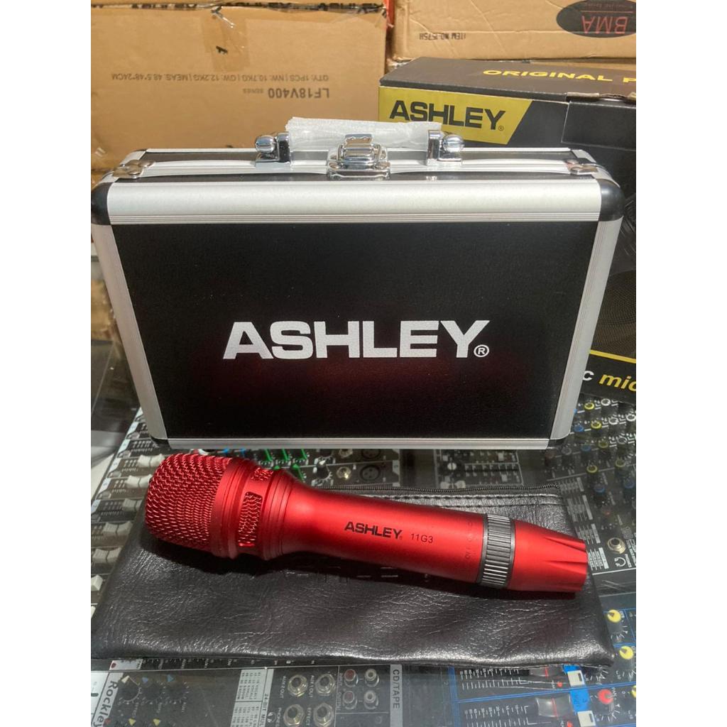 MIC Dynamic KABEL ASHLEY 11G3 ASHLEY 11 G3 ORIGINAL MIC DYNAMIC Plus HARDCASE Koper