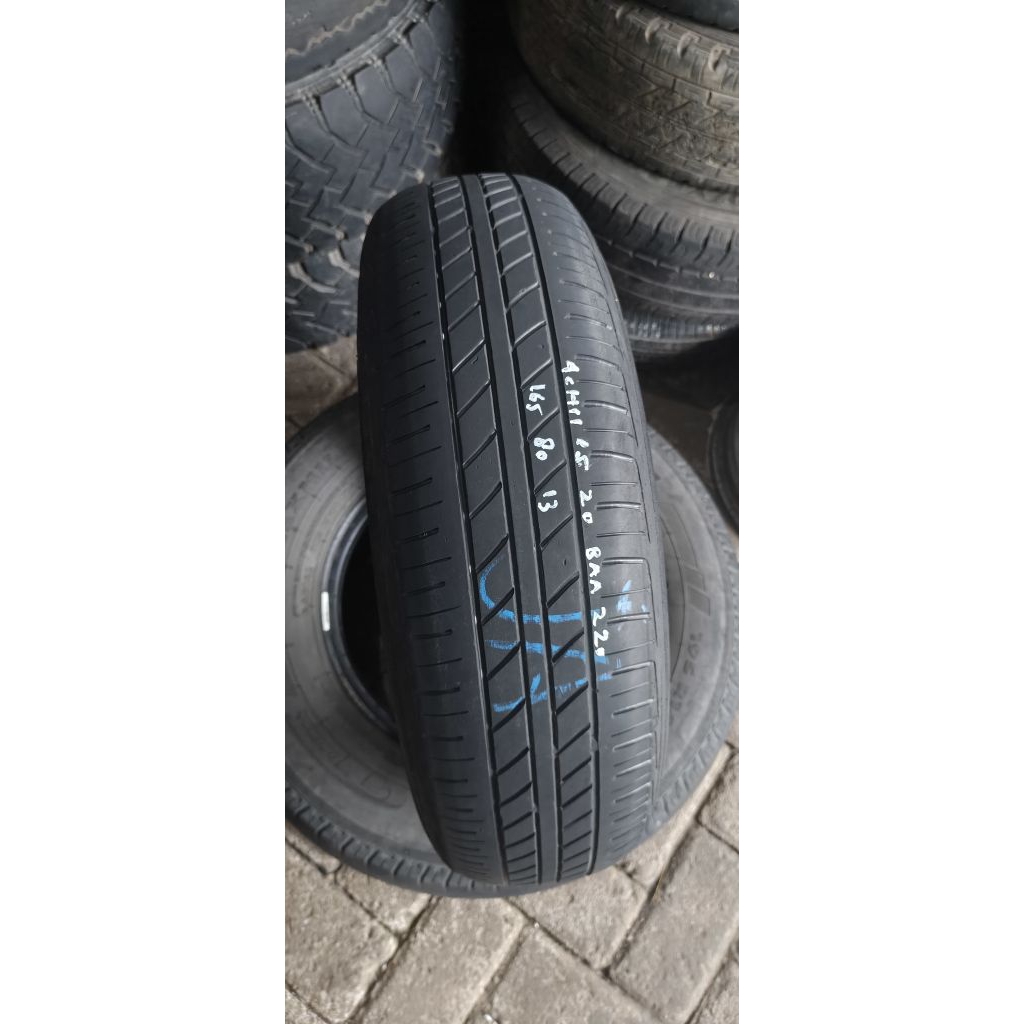 BAN bekas garitan ACHILLES 122 UKURAN 165/80 R13  tambalan 1 Tahun pembuatan 2020 BAA