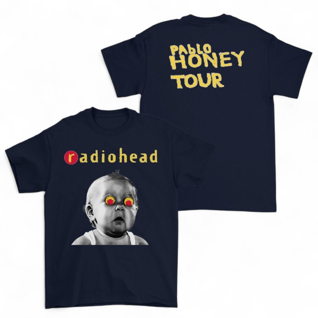 Kaos Band Radiohead " Pablo Honey Tour 1993 " | Pria / Wanita | Heavy Cotton
