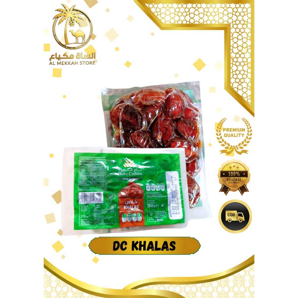 KURMA DATE CROWN KHALAS 250 GRAM / KURMA VACUM / KURMA KHALAS / DATE CROWN