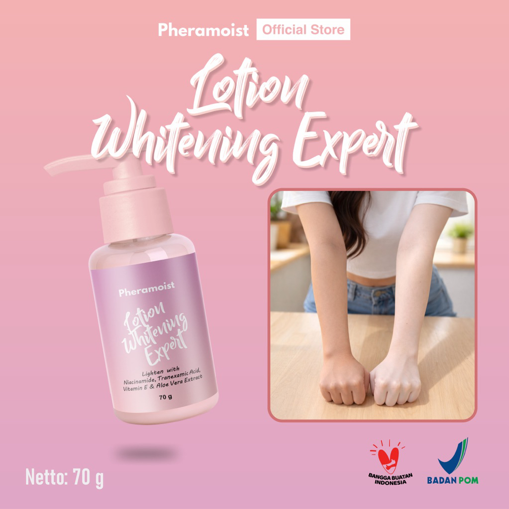 A2RCOS x Pheramoist - Lotion Whitening Expert Lotion Pencerah Kulit Seketika