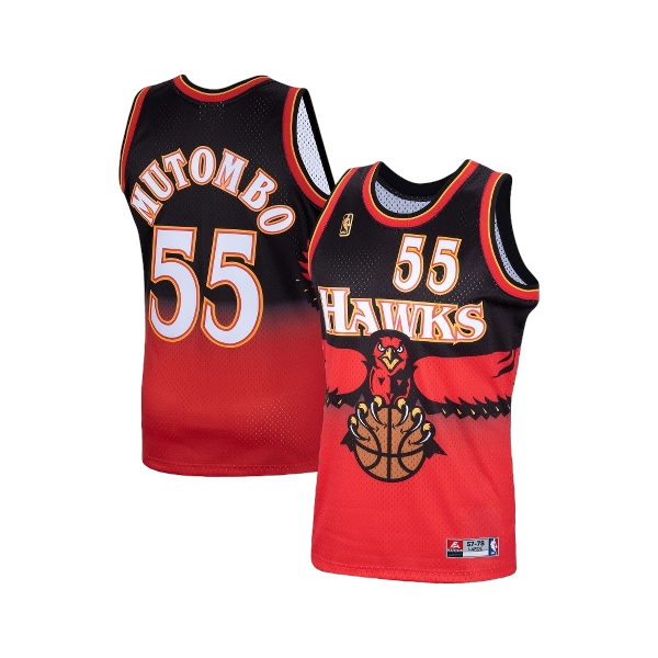 JERSEY BASKET MUTOMBO #55 HAWKS