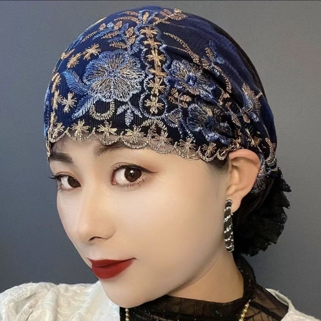 Lembut Adem Ciput Hijab Topi Hijab/Turban Wanita Musim Panas Anti Pusing Bahan Lace Tipis Adem, Bord