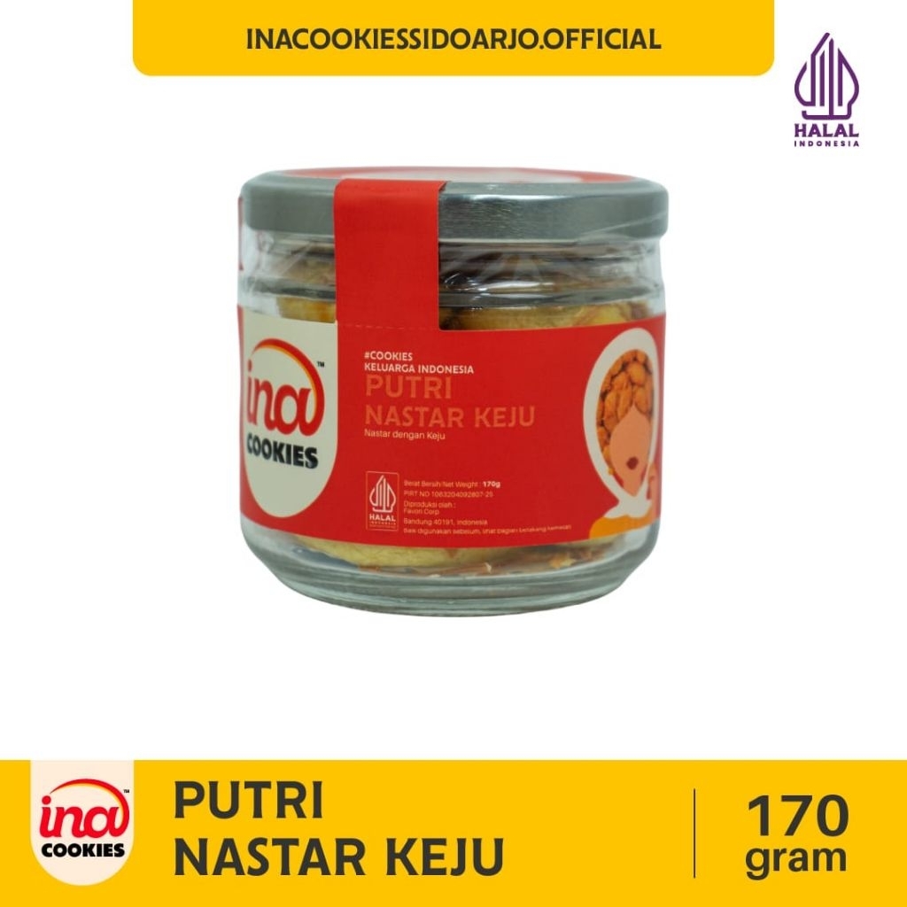 Ina Cookies Putri Nastar Keju Kemasan Jar