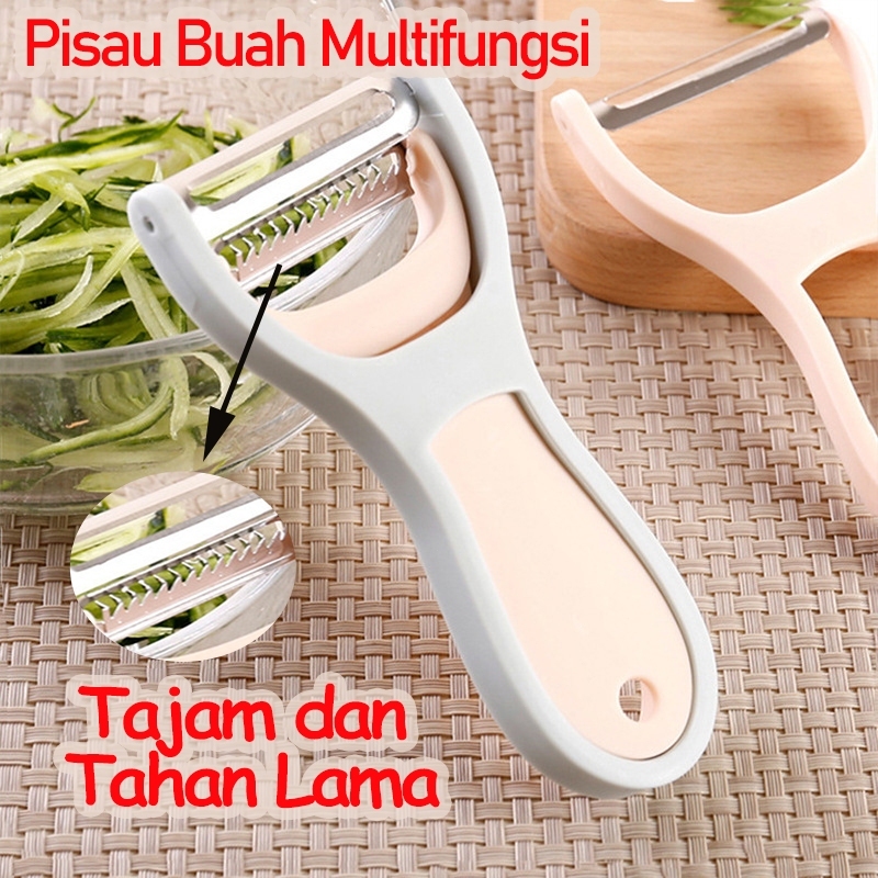 Pisau pengupas buah grater stainless pengupas wortel dan kentang