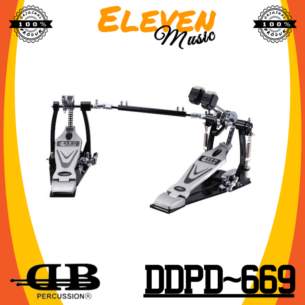 Double Pedal Drum Db Percusion DDPD-669 Double Pedal Double Chain