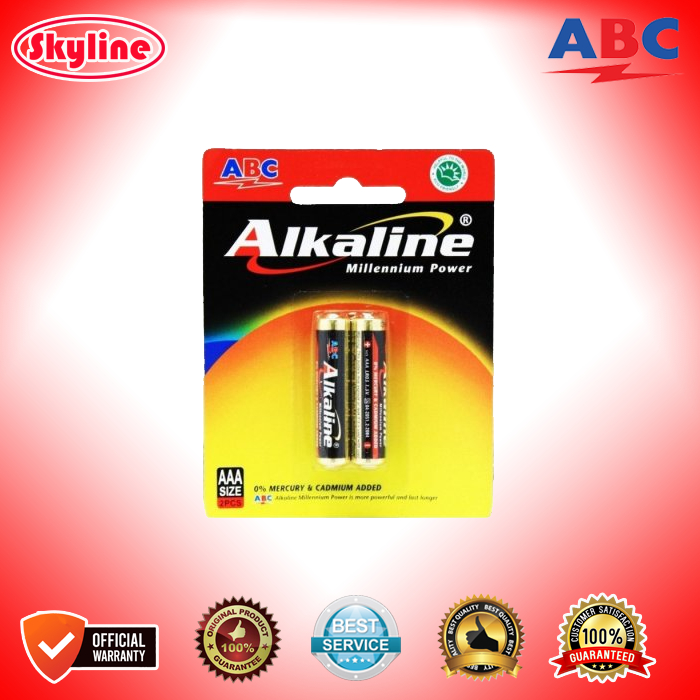 Batu Baterai ABC Alkaline AAA Original Produk