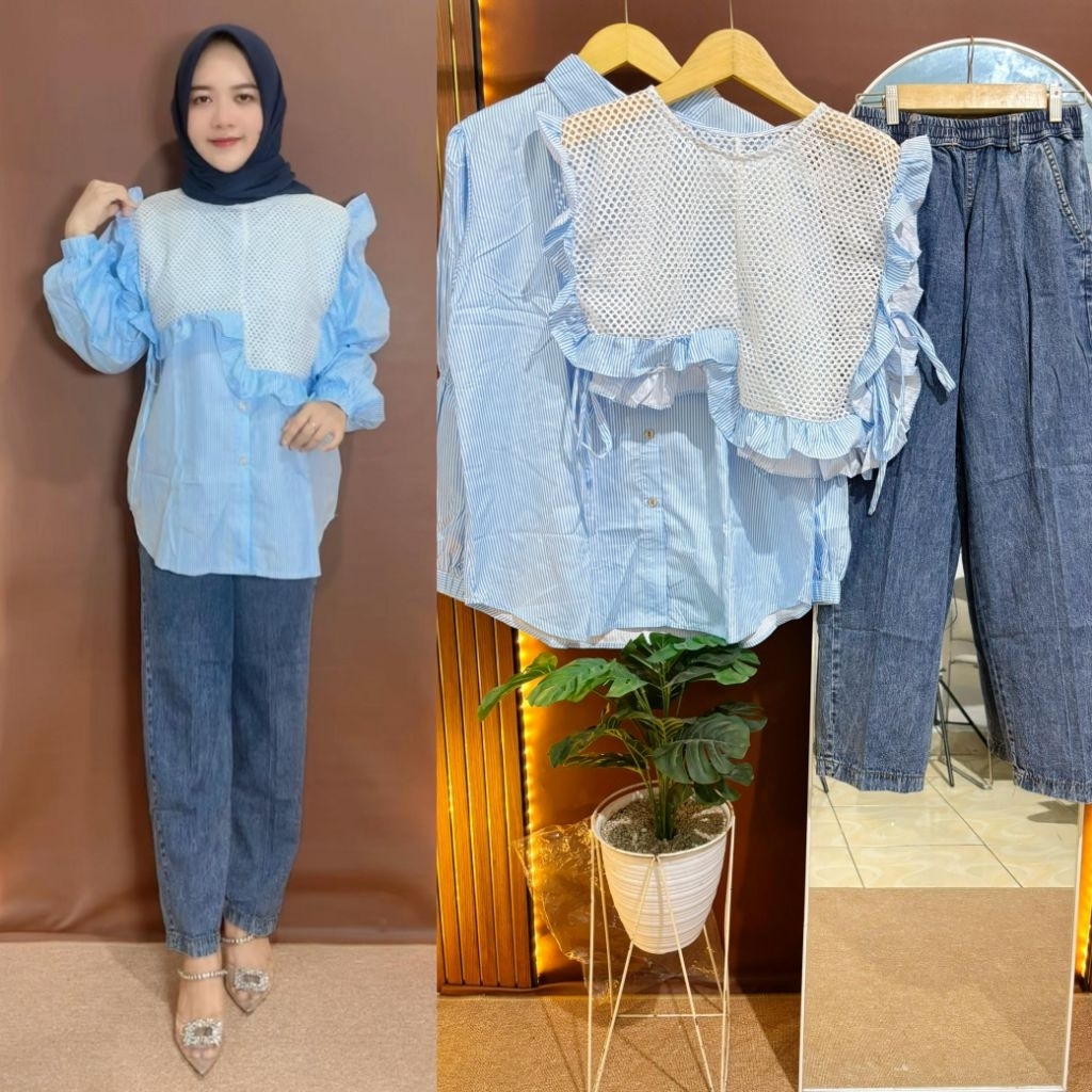 Setelan Celana Soft Jeans Premium By Nooz