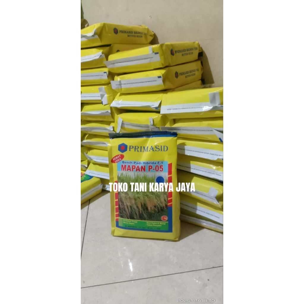PROMO AWAL TAHUN Benih Bibit Padi Hibrida MAPAN 05 Original Primasid 1 kg - MAPAN 05