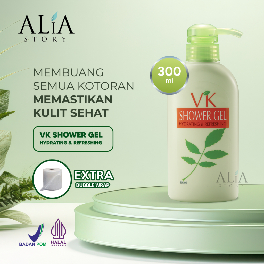 VK Shower Gel Original SH (300ml) - Sabun Mandi Cair dengan Chamomile & Licorice Menyegarkan & Melem