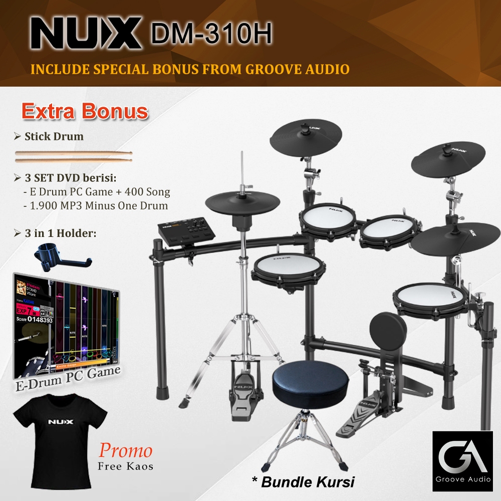 NUX DM 310H Drum Elektrik / DM310H / DM310 H / DM 310 H Electric Drum