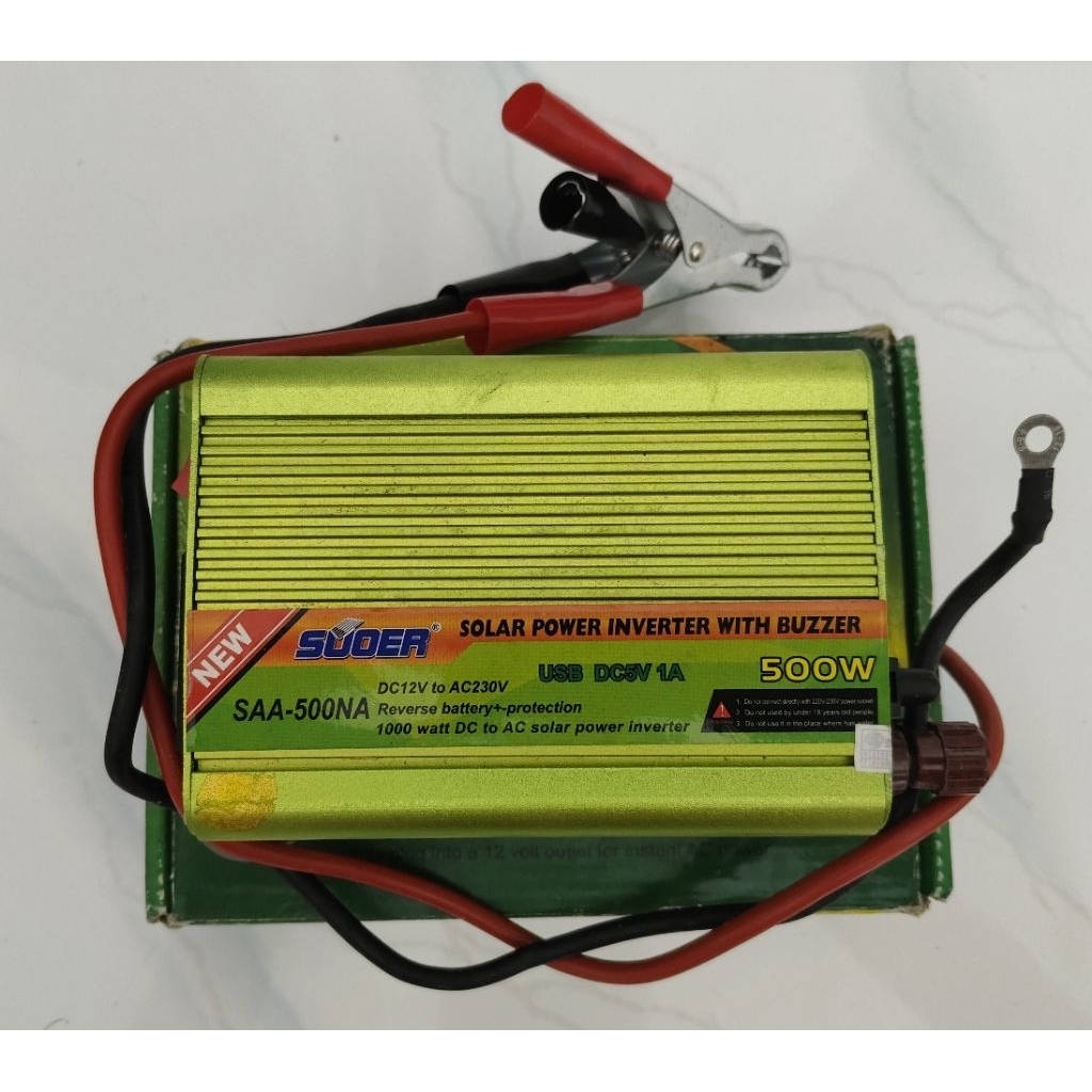 Solar Power Inverter 500 Watt SUOER SAA-500N(Preloved)