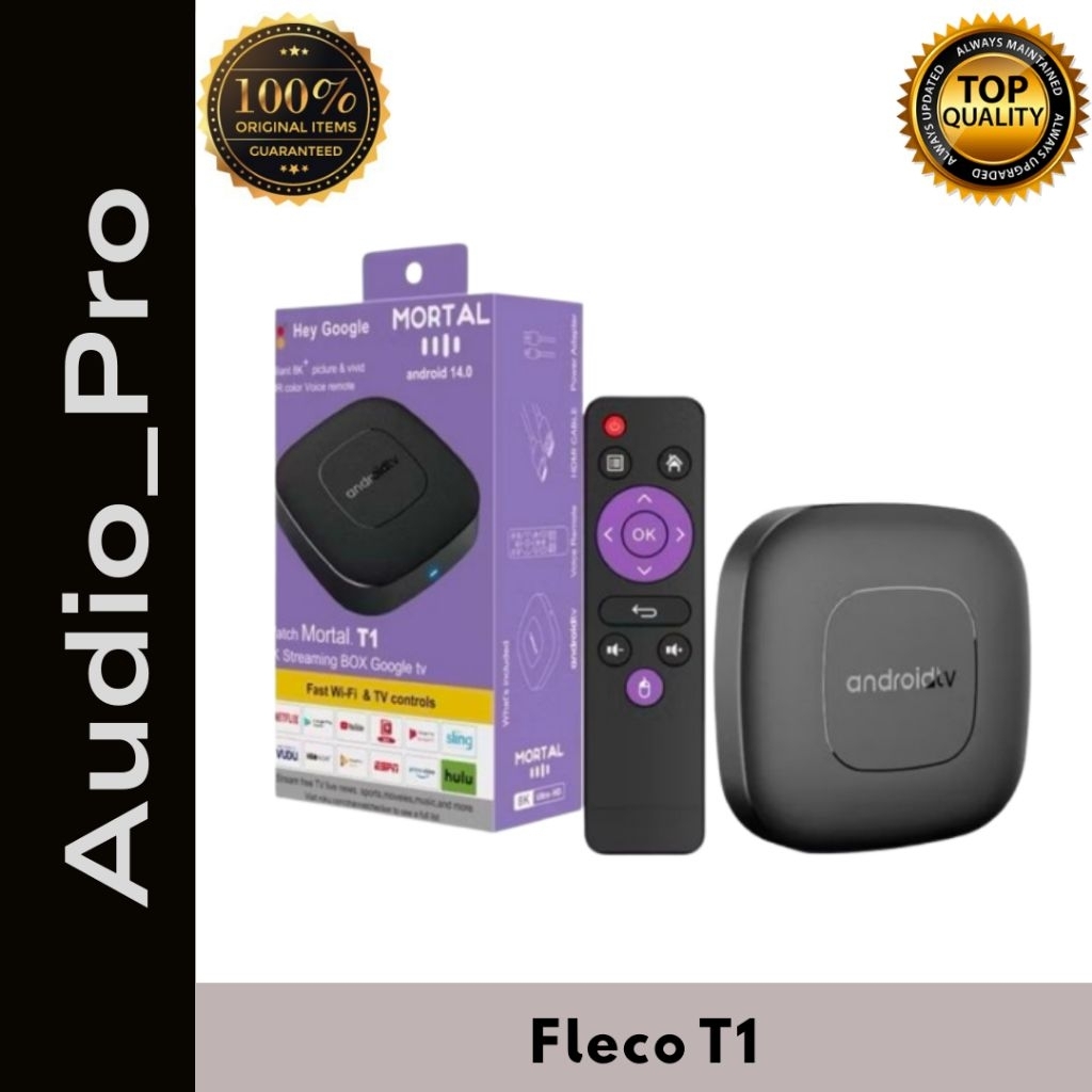 ANDROID TV BOX FLECO T1 STREAMING BOX FLECO TV BOX FLECO T1