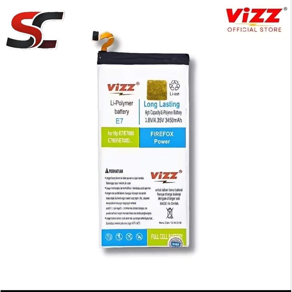 VIZZ Baterai Samsung E7 Batre E7 2015/ E700 / E700F/E700D
