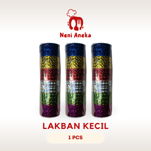 (isi 12pcs) Isolasi Hologram / Solatip Toples / Solasi Hologram Warna Warni  12mm ( P 14 M)