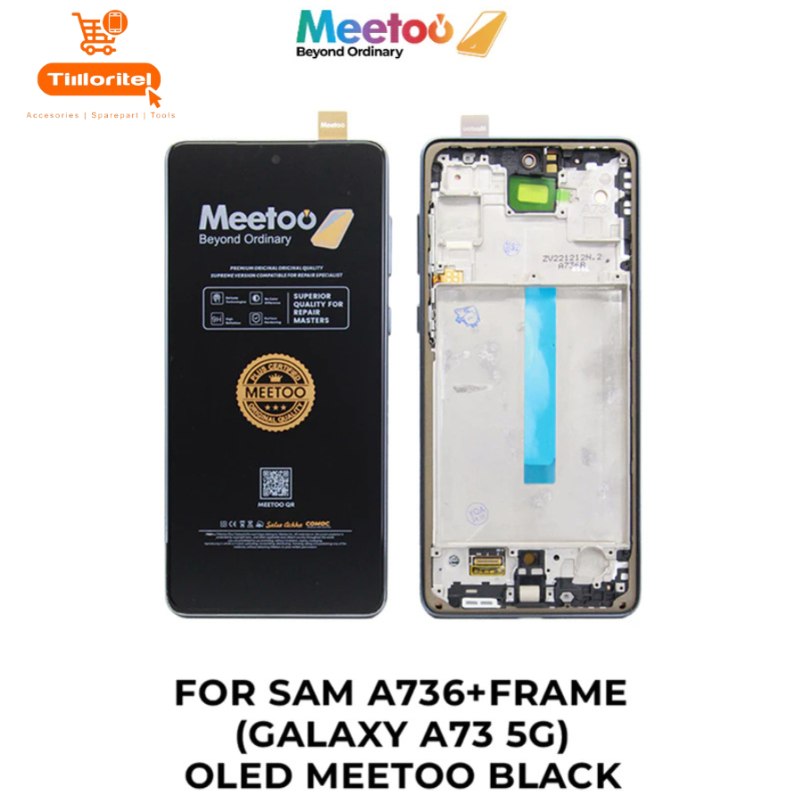 LCD+TS SAMSUNG A736 (GALAXY A73 5G)+FRAME BLACK OLED MEETOO