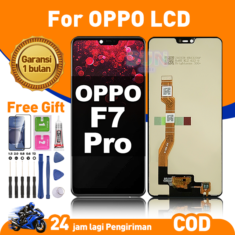 LCD FOR OPPO F7 Pro Fullset HP Touchscreen untuk Glass Touch Screen Digitizer COD