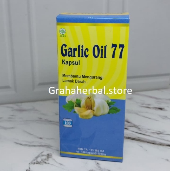 Kapsul Garlic Oil 77 Membantu Mengurangi Lemak Darah || Kapsul Garlic Oil 77 Isi 100 Oil