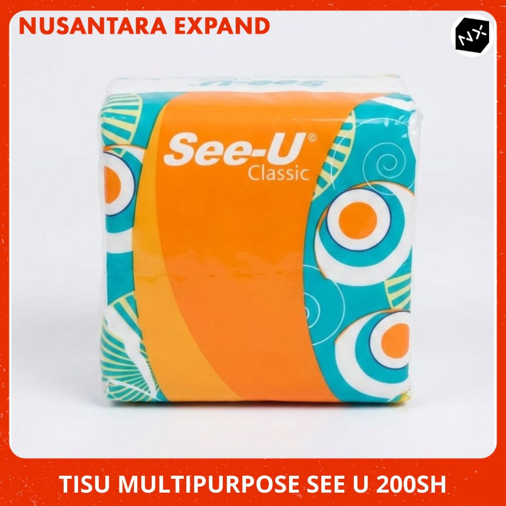 See-U Multipurpose Tissue 200 Sheet / Tisu Wajah Serbaguna Lembut Tisu See-U