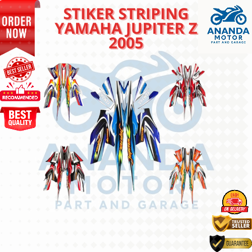 STRIPING STIKER YAMAHA JUPITER Z 2005 LENGKAP JUPITERZ LAMA LENGKAP GRADE ORIGINAL