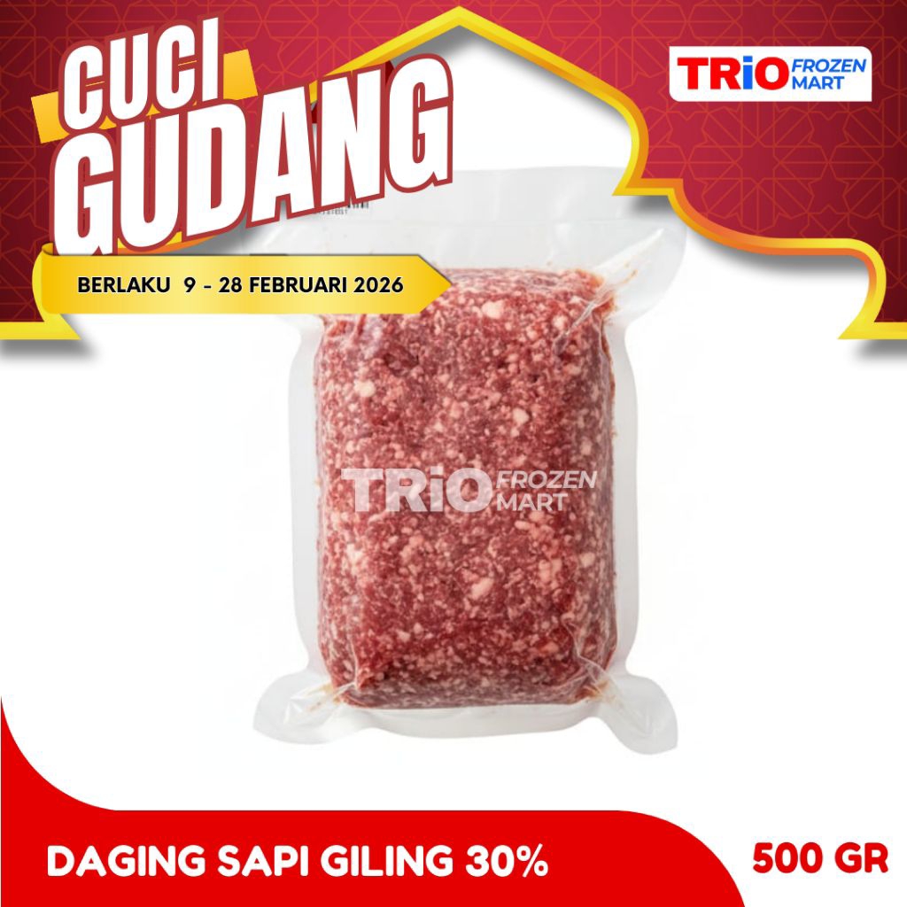 DAGING SAPI GILING 30%FAT HALAL