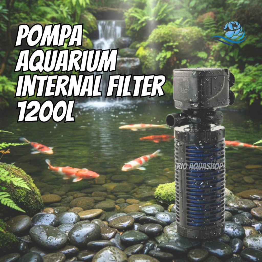 Water Pump Mesin Pompa Air Celup Internal Filter Pembersih Aquarium Mini Tanpa Kuras 24 jam 1200F