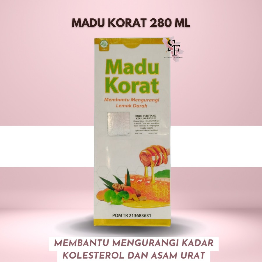 MADU KORAT - 1 BOTOL MADU HERBAL ALAMI ASLI ORIGINAL 280GR