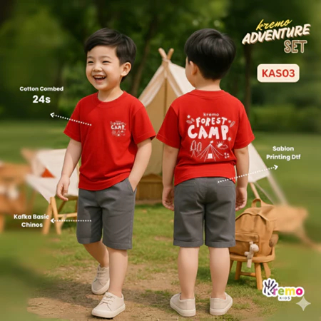 Kremo Kids - Setelan Anak Kremo Adventure Kids 1-12 tahun