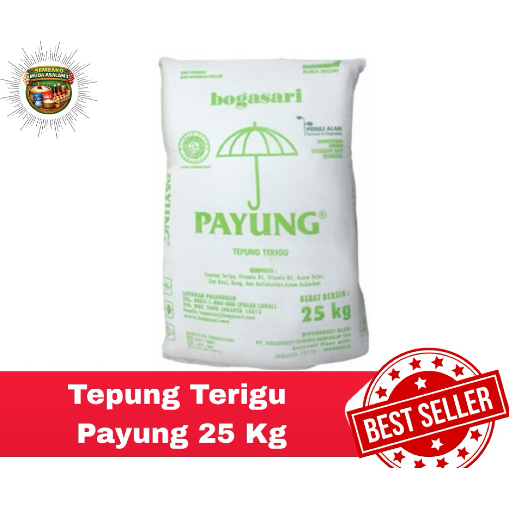 Tepung Terigu Payung 25 Kg / Tepung Terigu Bogasari Payung 25 kg
