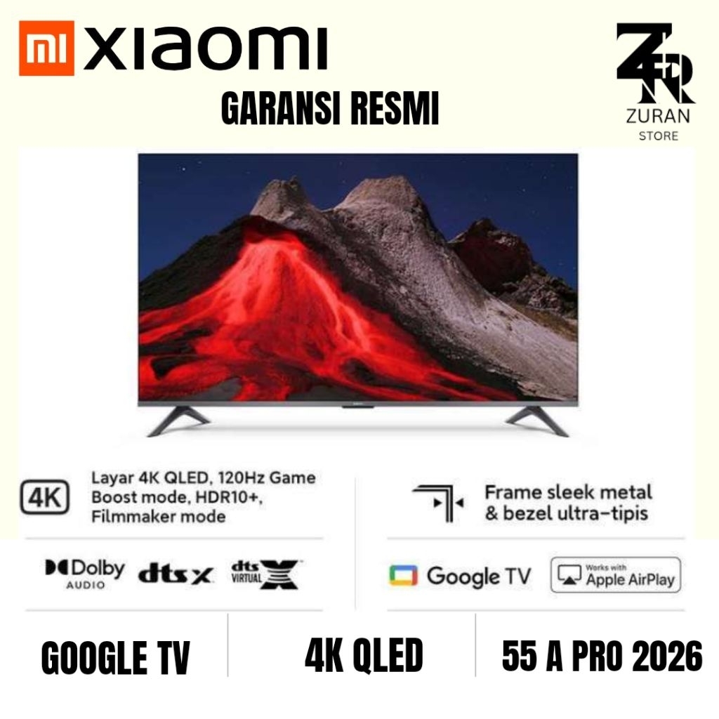 XIAOMI 55 A PRO 2026 QLED 4K GOOGLE TV 55 inch
