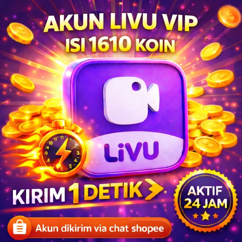 Akun LivU VIP Gratis 1610 Koin Akun Siap digunakan Murah - Proses Kirim 1 Detik
