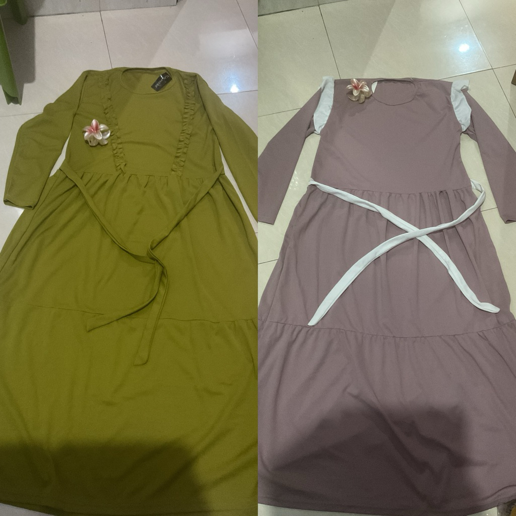 GAMIS RAYA SERIES UNDER 30 RIBU MURAH GAMIS IDUL FITRI HARI RAYA KAFTAN TREND VIRAL NEW RENDA MAUVE 