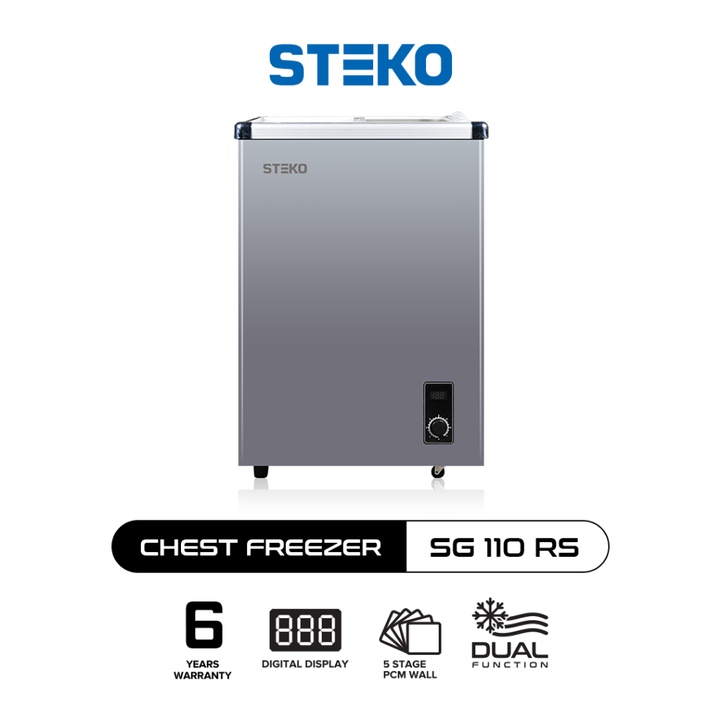 FREEZER BOX STEKO 100 LITER SLIDING KACA - SG 110 RS