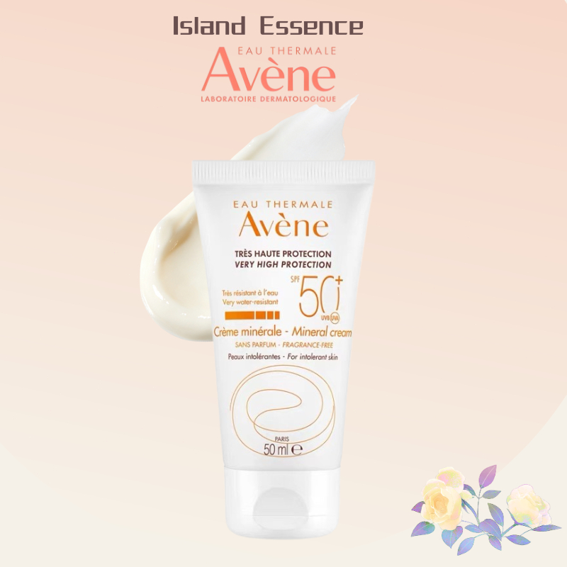 Avene Mineral Cream Melindungi Kulit Sensitif  SPF 50+ Filter Mineral Bebas Parfum  Mineral cream SP