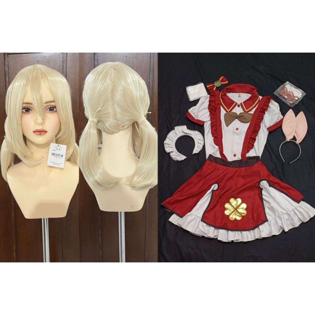 [NEW] PRELOVED KLEE KOSTUM WIG GENSHIN