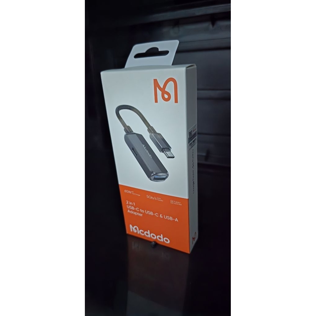 ADAPTER MCDODO 2 IN 1 USB C TO USB C DAN USB A
