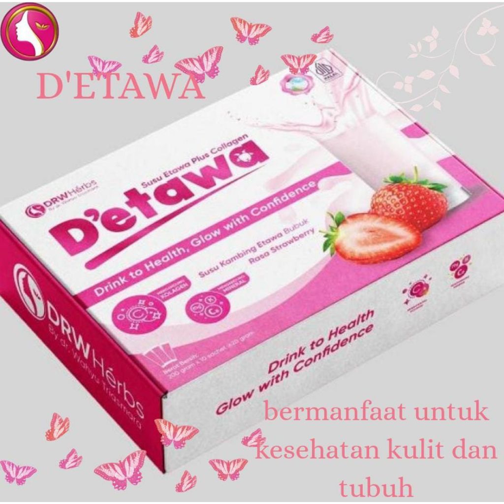 Drw skincare susu D'etawa plus collagen untuk badan sehat dan putih