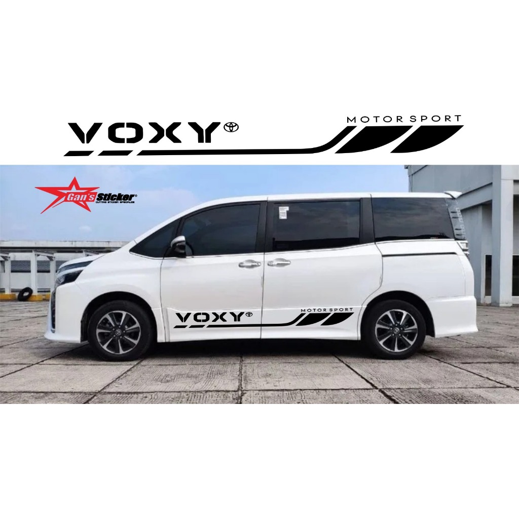 Toyota Voxy Cutting Sticker Vinyl Elegan - Aksesoris Sticker Pintu Mobil All New Toyota Voxy