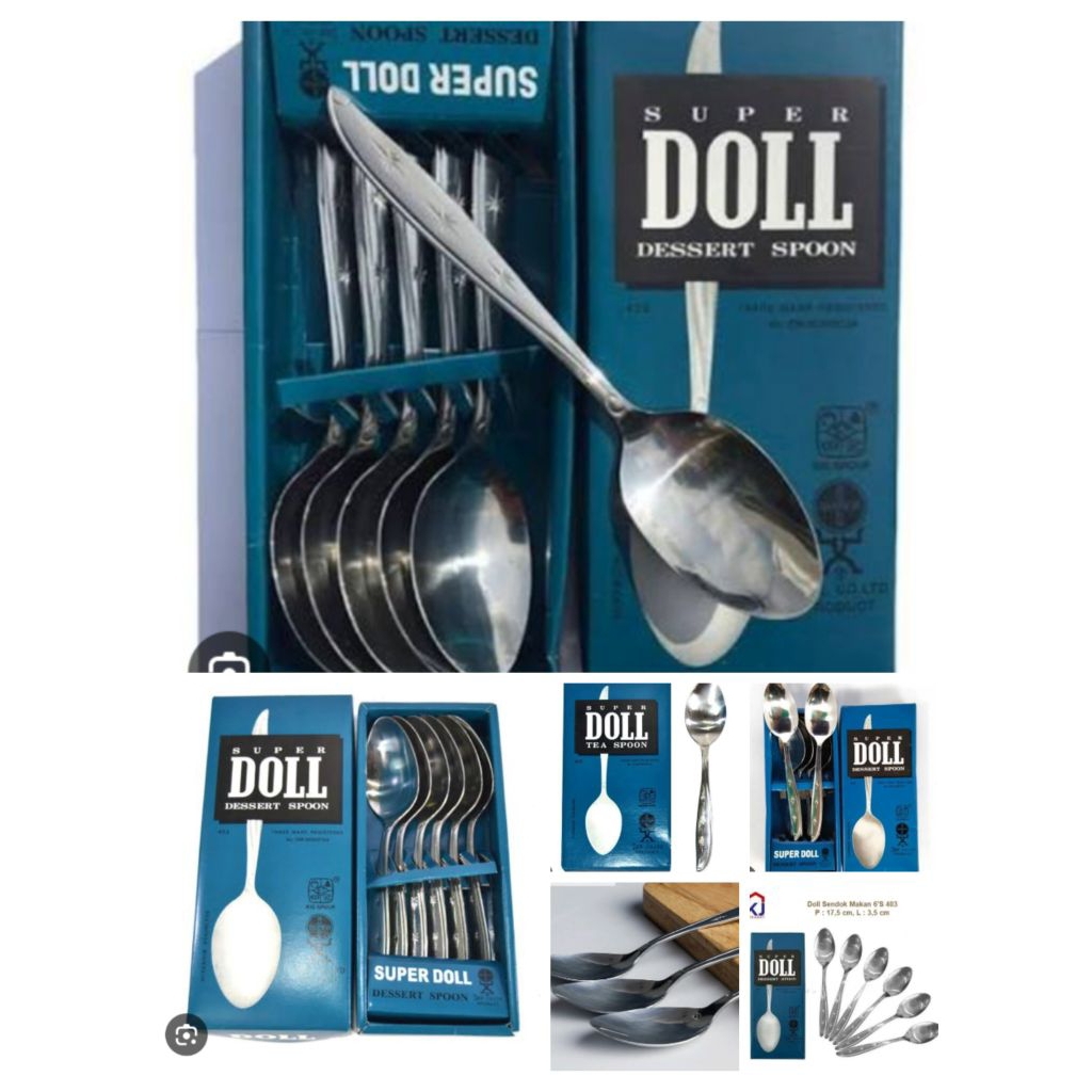 SENDOK MAKAN DOLL STAINLESS HARGA SATU LUSIN SENDOK