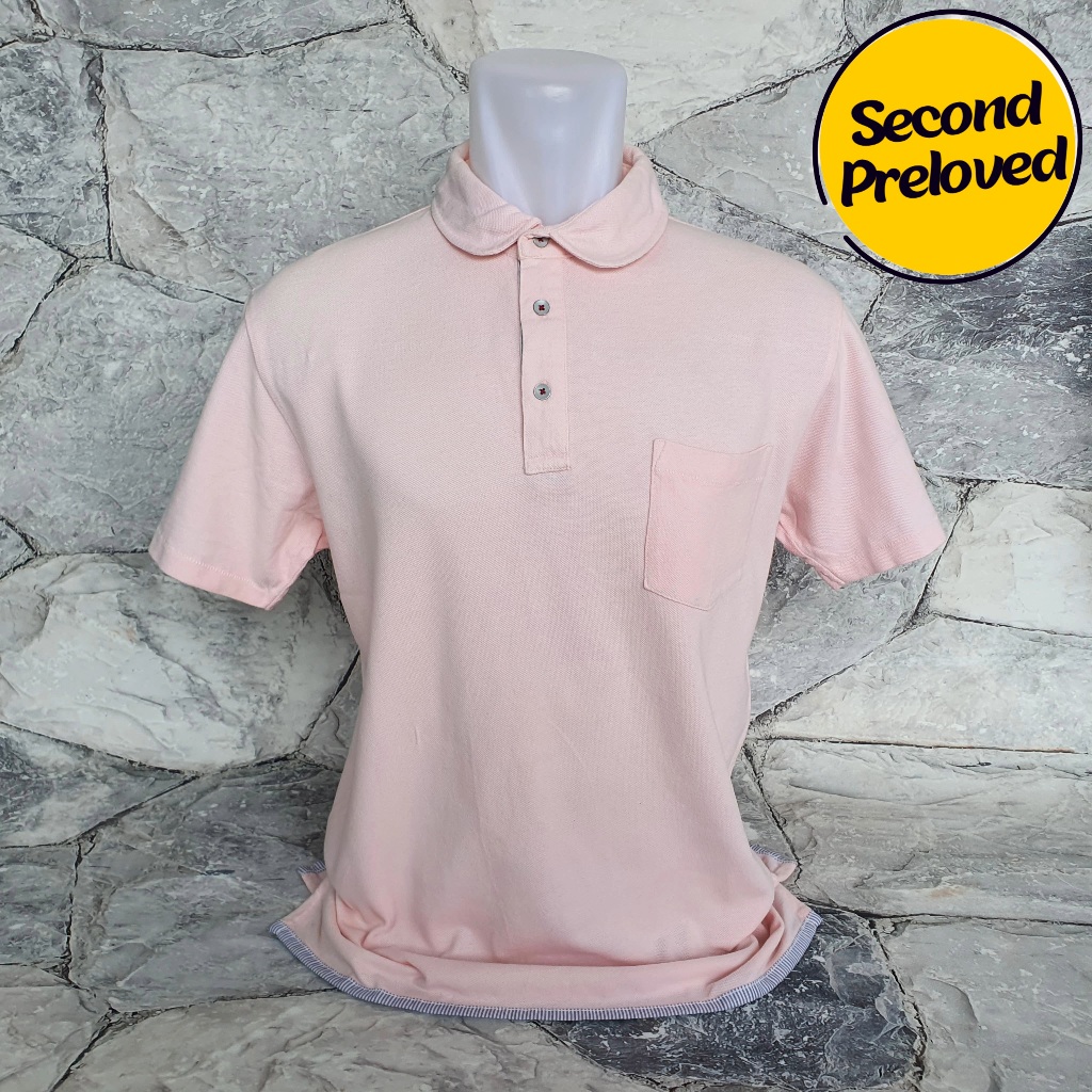 Baju Kaos Polo GLOBAL WORK - Size L / LD 54 cm - Original - Used