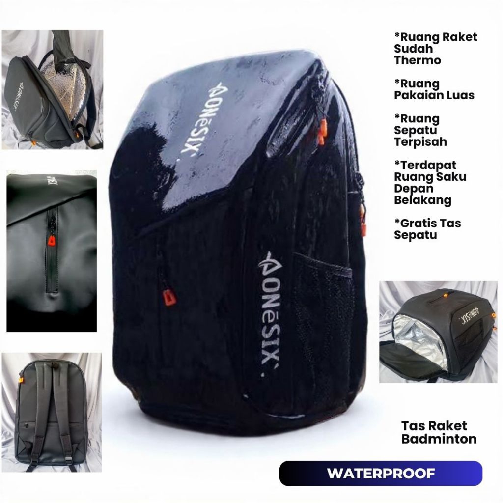 Tas Ransel Badminton Waterproof Sudah Thermo,Multifungsi