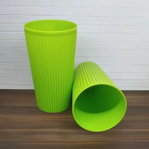 GELAS PLASTIK TUMBLEER / GELAS MINUM PLASTIK GELAS PLASTIK BAMBU