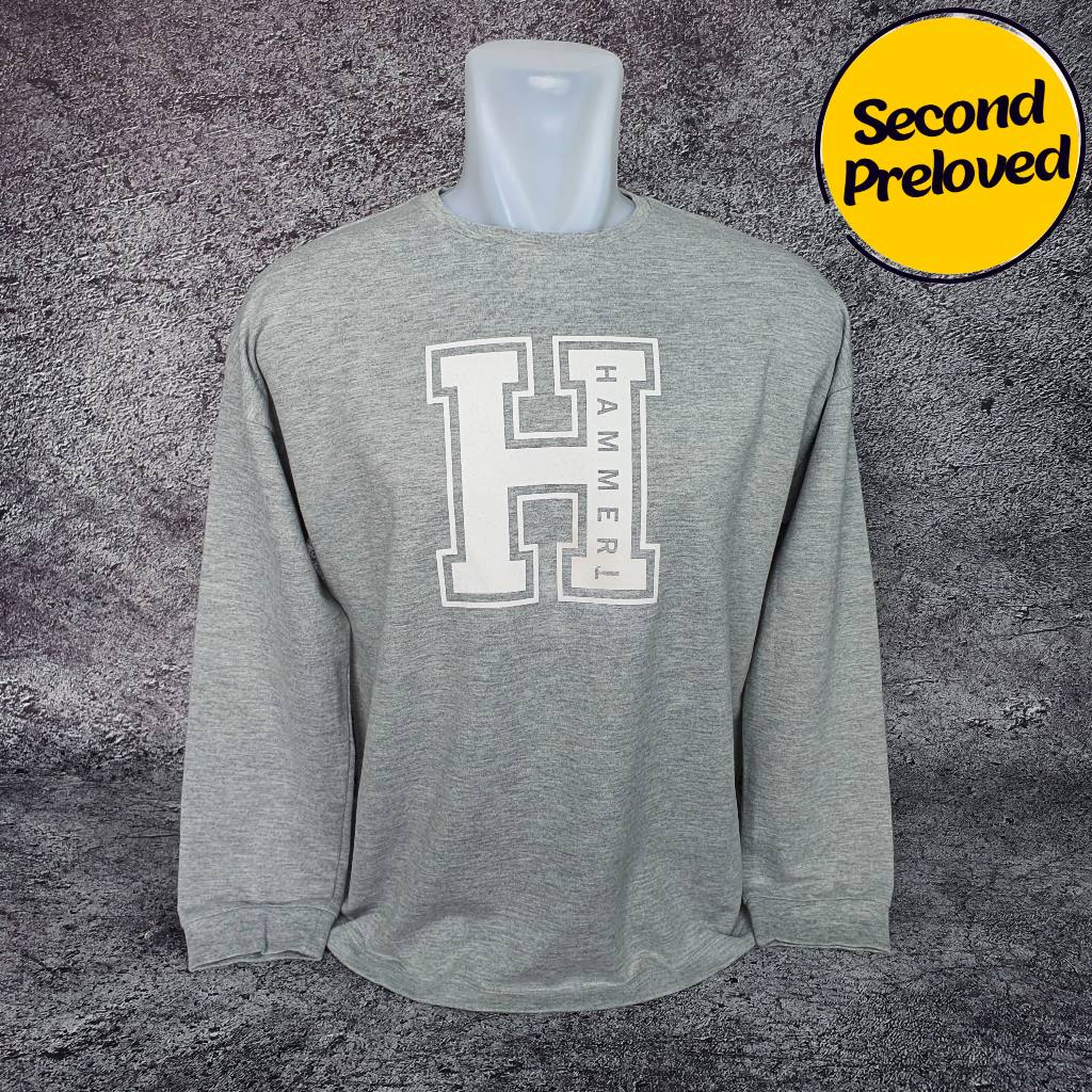Baju Kaos Sweater HAMMER - Size XL / Lebar 56 cm - Original - Second
